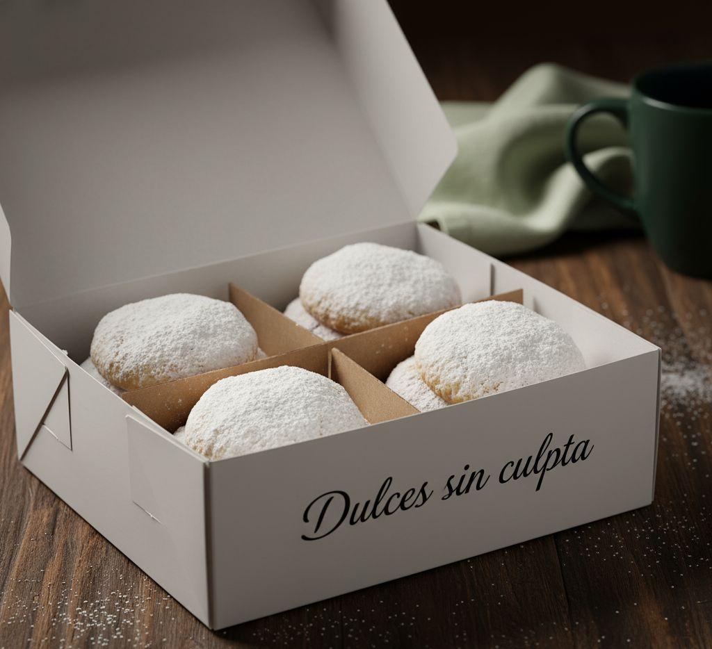 Galletas espolvoreadas azúcar glass