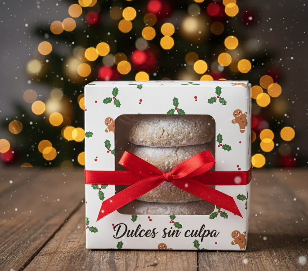 Galletas espolvoreadas azúcar glass